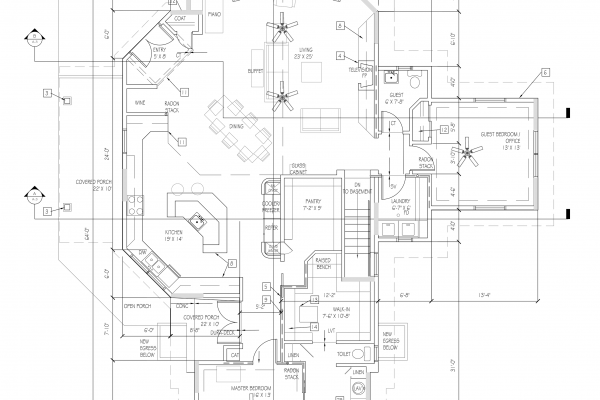 Ground Level Residence Design Plan